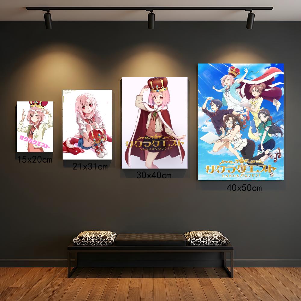 anime S-Sakura Quest-T Poster  - đánh giá và giá Office Quest