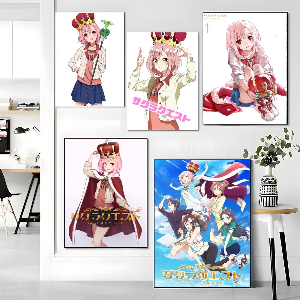 anime S-Sakura Quest-T Poster  - đánh giá và giá Office Quest