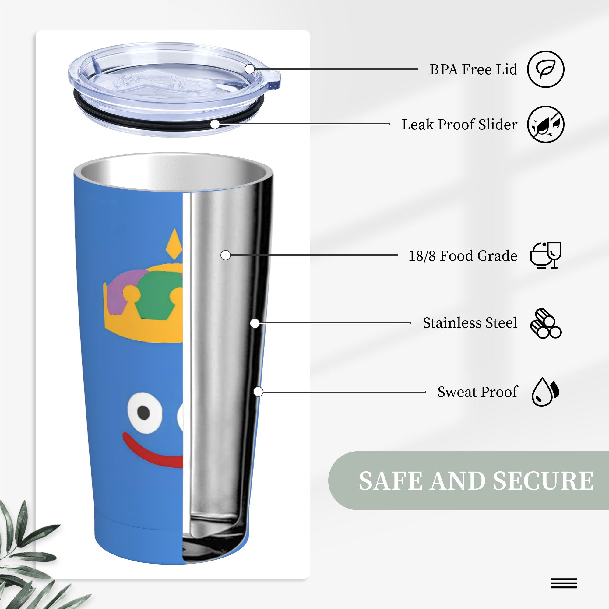 D-Dragon Quest Slime Stainless - đánh giá và giá Office Quest