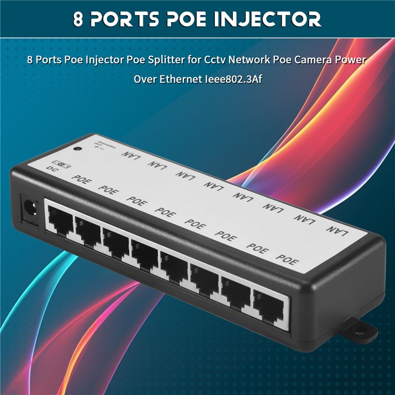 PHILE-8 Ports Poe Injector Poe - đánh giá và giá Power Over Ethernet