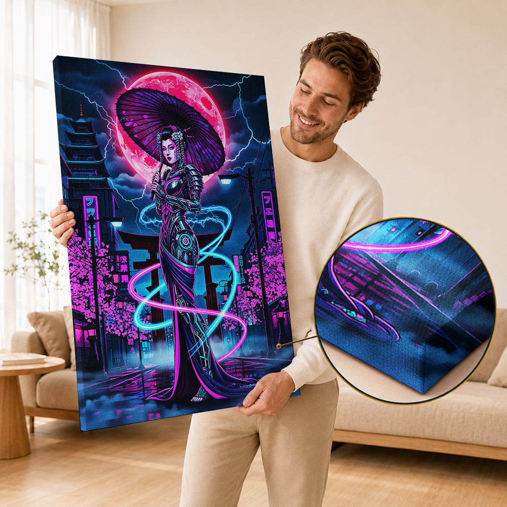 Cyberpunk Canvas Print Poster  - đánh giá và giá Office Technologies
